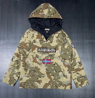 Jaket Cagoule NAPAPIJRI CAMO Waterproof/Casual Suppoter Bola indonesia