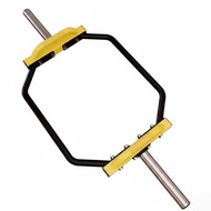 Homyl Hex Barbell Farmers Walk Hex Deadlift Bar Home Gym Hexagon Weight Bar for Strength Training