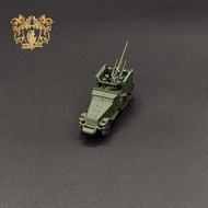 M15 AA Half Track Anti Aircraft Gun Tank Model 1 144 Scale Armor Vehicle off Road Military Model Kit