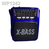 ✚∋❁Portable Rechargeable AM/FM Radio with wireless bluetooth speaker USB/SD Music Player