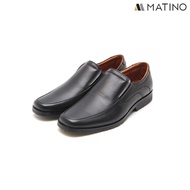 MATINO SHOES รองเท้าชายคัทชูหนังแท้ รุ่น MC/B 5005 - BLACK/BROWN