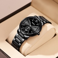 BIDEN Jam Tangan Pria Original Anti Air Keren Buat Gaya Tali Stainless Steel Bisnis Kuarsa Jam Tanga