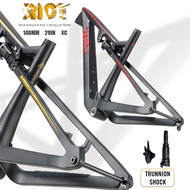 2023 LEXON RIOT Mountain Bicycle Frame XC Frames Carbon Mountain Bike Full Suspension 29 Boost frame Rockshox Dnm shock