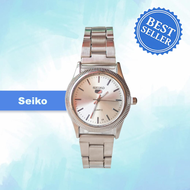 Seiko 5 Quartz All Silver Stainless Steel Watch for Women