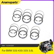 Engine Parts 6x Piston Rings Set Mahle Fit 3.0 T For BMW 535i 435i 335i M4 X5 F10 F30 F80 F32 E70 E7