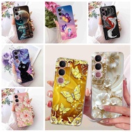 For vivo Y31 5G 6.68" Case Luxury Butterfly Silicone Soft Clear TPU Cover For Vivo Y31 5G VIVO Y21d 