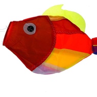 ha Rainbow Fish Kite Windso Outdoor Garden Decor Kids Line Laundry Kids Toys TH