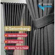 Blackout curtains 9 waves window curtains door curtains premium curtains