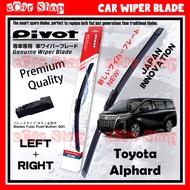 2 pcs Toyota Alphard 2015 2016 2017 2018 2019 2020 2021 AH30 AGH30 Pivot Push Button Wiper Blade Fro