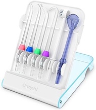 Oralphi Replacement Tips for Waterpik, Water Flosser Replacement Heads Parts for Waterpik Oral Irrigator (6 Tips Different &amp; Storage Case Bundle)