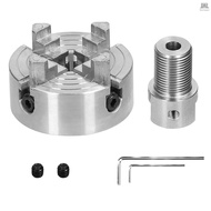 Lathe Chuck 3 Jaws/4 Jaws Manual Self-Centering Mounting Bolt for Grinding Milling Turning Machine T