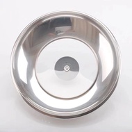 Pot Cover Visual Tempered Glass Cover Flat Big Pot Cover Stainless Steel Pot Cover Cooking Pot Cover 16-40cm/Steamer Lid High Cover Stainless Steel Heightening Cover