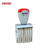 JOYKO Number Stamp Joyko N-7 Brand Number Stamp 7 Digits Number Stamp