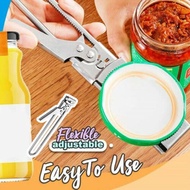 Stainless Steel Bottle Opener Adjustable Can Opener Opener Bottle Jam Gadget A1r7
