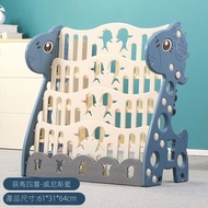 四層卡通書架【深藍色】書架 玩具收納架小朋友圖書架 環保PP＋PE塑料卡通書架｜簡易安裝DIY  規格 萌萌馬四層深藍色