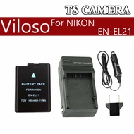 NIKON REPLACEMENT BATTERY CHARGER VILOSO EN-EL21 / NIKON BATTERY ENEL21 / NIKON CHARGER EN-EL21 / BA