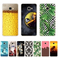 A17-Splendid theme soft CPU Silicone Printing Anti-fall Back CoverIphone For Samsung Galaxy c5/c5 pro/c7/c7 pro/c9 pro