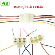 6-Pin Male-Female Car Electrical Connector – Large 6-Pin Male-Female Connector Jack