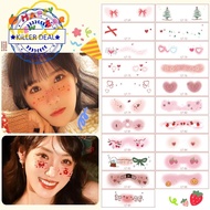 2025 Spring Festival Makeup Face Sticker Temporary Cute Tattoo Face Sticker Waterproof Stickers Q3v4
