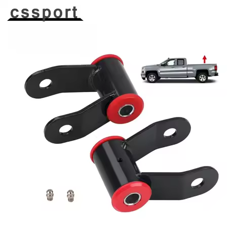 1-1.5" High Quality 2pcs Steel Rear Shackles Lift Kit For 1988-2018 Chevy Silverado GMC Sierra 1500 