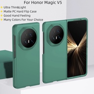 For Honor Magic V3 V 5 V5 Case Luxury Skin Feeling Matte PC Hard Flip Phone Cover Casing For Honor M