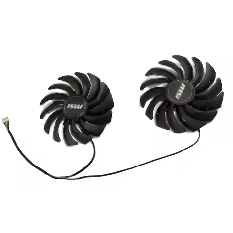 2Pcs/Set PLD10010S12HH PLD10010B12HH GPU Video Card Fan For MSI RX 5700 XT GAMING X Graphics Cooling