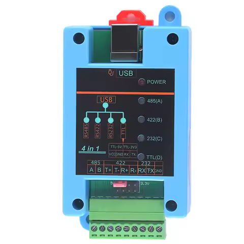USB to RS232 232 RS485 485 RS422 422 TTL(3V3/5V) Serial Adapter Converter 4 in 1