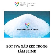 100 grams of PVA Powder to cook clear glue to make slime, used in screen printing industry.