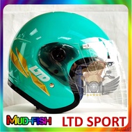 TOPI LTD SPORT BARU HELMET (PETRONAS GREEN) + FREE CLEAR SIDE CAP
