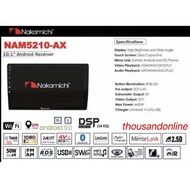 NAKAMICHI NAM5210-AX 10.1" IPS TOUCH SCREEN ANDROID PLAYER 2RAM+32GB | NAM 5210 AX