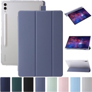 Tablet Shockproof Leather Case For Samsung Galaxy Tab S9 FE Plus 12.4 2023 Case With Pencil Holder Cover For Tab S9 FE 10.9