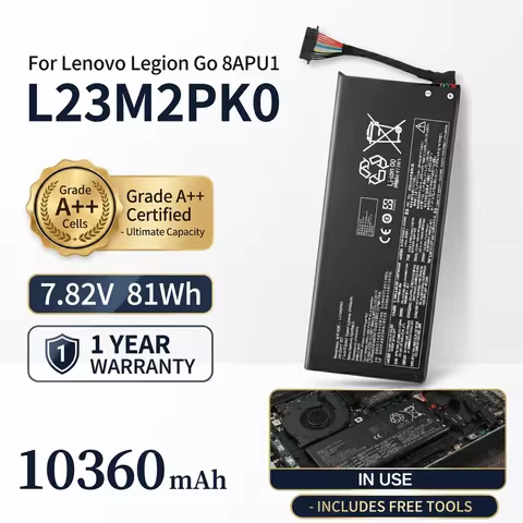 L23M2PK0 New 81Wh 10360mAh Battery L23B2PK0 for Lenovo Legion Go 8APU1 Handheld Gaming PC 83E10000US