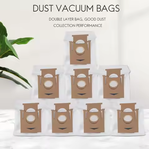 A13I 8 Pack Dust Vacuum Bags 2.5L for Ecovacs DEEBOT OZMO T8 AIVI T8 Max T8 Series T9 Series N8 Pro 