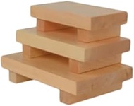 A-to-Z Supply WSPW001 Sushi Plate, 8-1/2" x 4-3/4" x 2-1/4", Wood