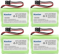 Kastar 4 Pack Cordless Phone BatteryReplacement for Uniden BT909 BT1001 BT1004 DECT 1500 DECT 1588-5 TRU-12803 TRU-226 TRU-9260 TRU-9360 Dantona Batt-909 Batt909 Panasonic P-P102 Type 22