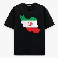 IRAN FLAG MAP T-SHIRT IRANATION SPONSOR FLAG MAP