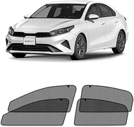 CLIM ART Magnetic Car Window Shades for Kia Forte 2019-2024 – Custom-Fit Sun Blocker Curtains, Side 