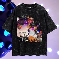 LASTHOPE 'COLDPLAY' WASHING TSHIRT COLDPLAY T-SHIRT/ COLDPLAYkaos band COLDPLAY CONCERT T-SHIRT/