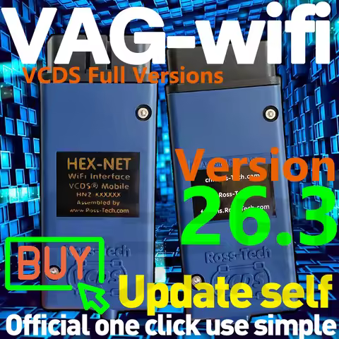 VCDS Update-Self HEX-WiFi VAG COM VW/AUDi Diagnostic Tool VAGNET VAG-wifi VCDS Full Functions Simple