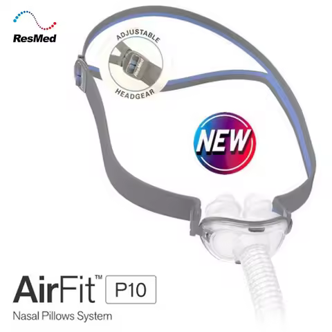 AirFit P10 Nasal Pillows Resmed CPAP Nasal Mask With Headgear and Three Pillows
