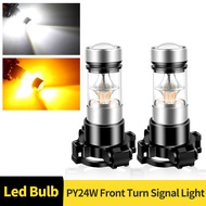 2PCS PY24W LED Front Turn Signal Lights PY24WNA 5200 Amber For BMW 3-series E92 coupe Pre-LCI 2007-2