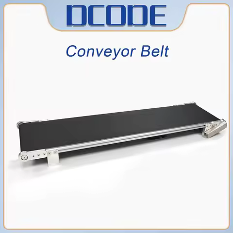 DCODE 100cm Wide Aluminum Alloy Conveyor Belt Adjustable Speed Electric Conveyor for Online Printer 