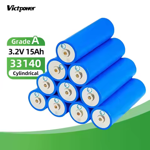 Victpower 33140 3.2V 15AH 20Ah 30Ah EV LF 20AH Cylinder Cell C40 Cylindrical Lifepo4 3.2v Lifepo4 Ba