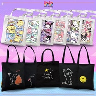 38&35cm Beg Galas Bahu Canvas Pelajar Perempuan Sekolah Rendah Menengah Gaya Korea Kapasiti Besar