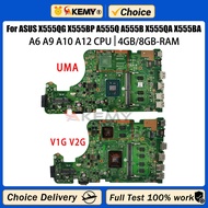 Akemy X555QG Mainboard For ASUS X555BP A555Q A555B X555QA X555BA Laptop Motherboard A6 A9 A10 A12 CP