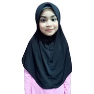 Tudung Sarung Sekolah Hitam Budak