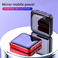20000mAh Mini Power Bank Portable Charger LED Mirror Back Power Bank External Battery Pack Powerbank