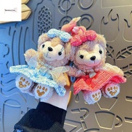 BABYBOUTIQUE Duffy Bear Plush Dolls, Hanging Accessory Princess Dress Bow Bear Doll Keychain, Creati