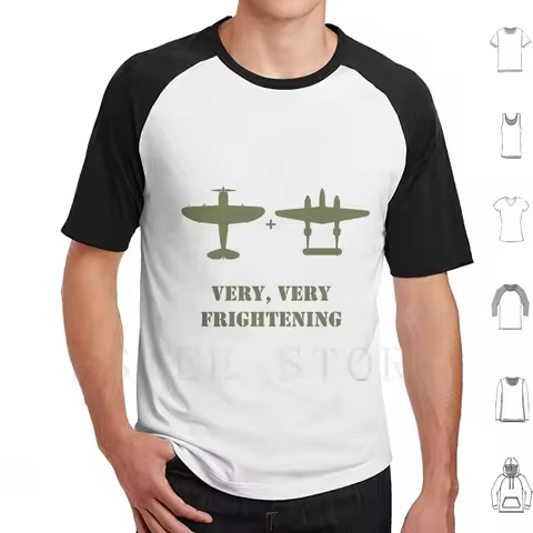 Thunderbolt & Lightning T Shirt Cotton Men DIY Print P47 Thunderbolt P38 Lightning Warbirds Avgeek Q