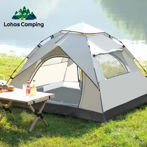 Lohascamping 2-4 People Quick-opening Tent Camping one touch tent Outdoor Automatic Pop-up Tent Fish